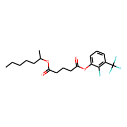 Glutaric acid, hept-2-yl 2-fluoro-3-trifluoromethylphenyl ester