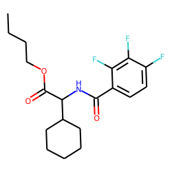 Glycine, 2-cyclohexyl-N-(2,3,4-trifluorobenzoyl)-, butyl ester