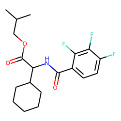 Glycine, 2-cyclohexyl-N-(2,3,4-trifluorobenzoyl)-, isobutyl ester
