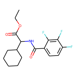 Glycine, 2-cyclohexyl-N-(2,3,4-trifluorobenzoyl)-, ethyl ester