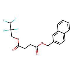 Succinic acid, 2,2,3,3-tetrafluoropropyl 2-naphthylmethyl ester