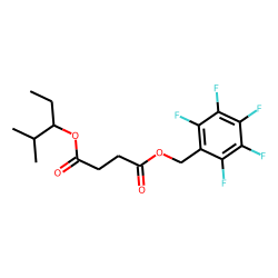 Succinic acid, 2-methylpent-3-yl pentafluorobenzyl ester