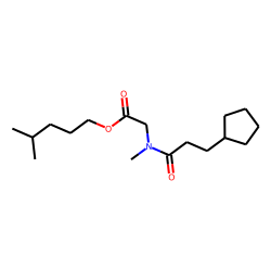 Sarcosine, N-(3-cyclopentylpropionyl)-, isohexyl ester