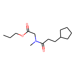 Sarcosine, N-(3-cyclopentylpropionyl)-, propyl ester