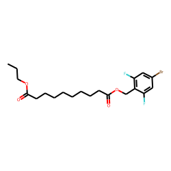 Sebacic acid, 4-bromo-2,6-difluorobenzyl propyl ester