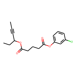 Glutaric acid, hex-4-yn-3-yl 3-chlorophenyl ester