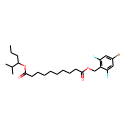 Sebacic acid, 4-bromo-2,6-difluorobenzyl 2-methylhex-3-yl ester