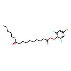 Sebacic acid, 4-bromo-2,6-difluorobenzyl pentyl ester