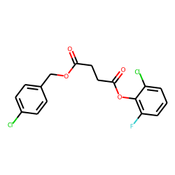 Succinic acid, 2-chloro-6-fluorophenyl 4-chlorobenzyl ester