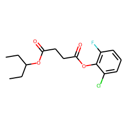 Succinic acid, 2-chloro-6-fluorophenyl 3-pentyl ester