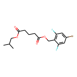 Glutaric acid, 2,6-difluoro-4-bromobenzyl isobutyl ester