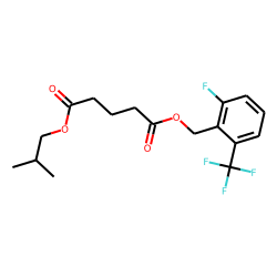 Glutaric acid, 2-fluoro-6-(trifluoromethyl)benzyl isobutyl ester