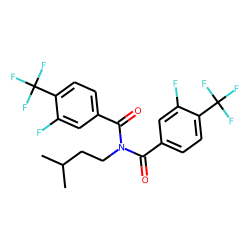 Benzamide, 3-fluoro-4-trifluoromethyl-N-(3-fluoro-4-trifluoromethylbenzoyl)-N-3-methylbutyl-