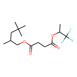 Succinic acid, 1,1,1-trifluoroprop-2-yl 2,4,4-trimethylpentyl ester