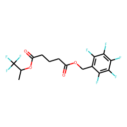 Glutaric acid, 1,1,1-trifluoroprop-2-yl pentafluorobenzyl ester