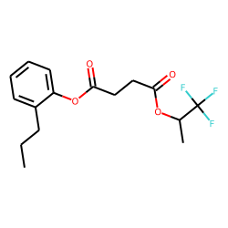 Succinic acid, 1,1,1-trifluoroprop-2-yl 2-propylphenyl ester
