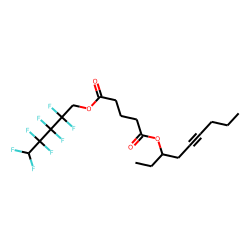 Glutaric acid, 2,2,3,3,4,4,5,5-octafluoropentyl non-5-yn-3-yl ester