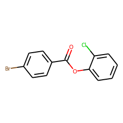 4-Bromobenzoic acid, 2-chlorophenyl ester