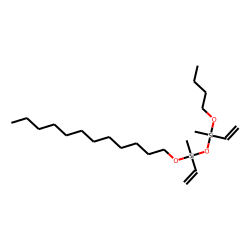 Silane, methylvinyl(dodecyloxy)(methylvinylbutoxysilyloxy)-