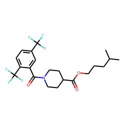 Isonipecotic acid, N-(2,5-di(trifluoromethyl)benzoyl)-, isohexyl ester