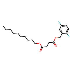 Succinic acid, decyl 2,5-difluorobenzyl ester