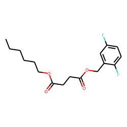 Succinic acid, 2,5-difluorobenzyl hexyl ester
