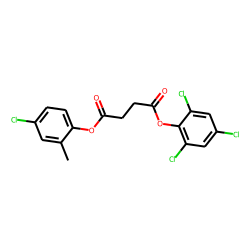 Succinic acid, 2,4,6-trichlorophenyl 4-chloro-2-methylphenyl ester