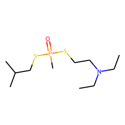 Methyldithiophosphonic acid, S-isobutyl, S-(2-diethylaminoethyl) ester
