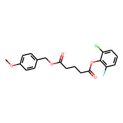 Glutaric acid, 2-chloro-6-fluorophenyl 4-methoxybenzyl ester