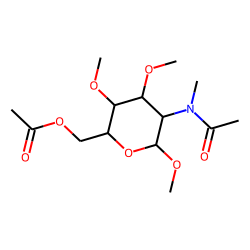 Acetic acid 5-(acetyl-methyl-amino) -3,4,6-trimethoxy-tetrahydro-pyran- 2-ylmethyl ester