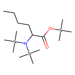 Hexanoic acid, 2-amino, O,N,N-tris-TMS