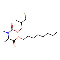 DL-Alanine, N-methyl-N-(3-chloro-2-methylpropoxycarbonyl)-, octyl ester