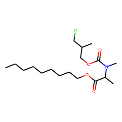 DL-Alanine, N-methyl-N-(3-chloro-2-methylpropoxycarbonyl)-, nonyl ester
