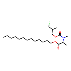 DL-Alanine, N-methyl-N-(3-chloro-2-methylpropoxycarbonyl)-, tridecyl ester