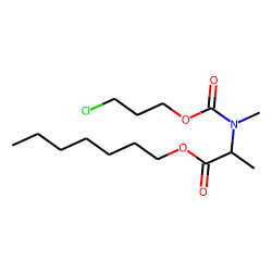 DL-Alanine, N-methyl-N-(3-chloropropoxycarbonyl)-, heptyl ester