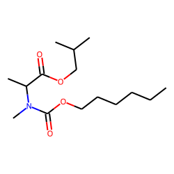 DL-Alanine, N-methyl-N-hexyloxycarbonyl-, isobutyl ester