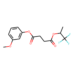 Succinic acid, 1,1,1-trifluoroprop-2-yl 3-methoxyphenyl ester