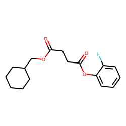 Succinic acid, cyclohexylmethyl 2-fluorophenyl ester