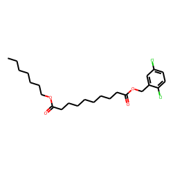 Sebacic acid, 2,5-dichlorobenzyl heptyl ester