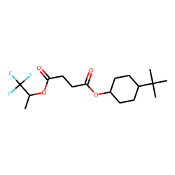 Succinic acid, 1,1,1-trifluoroprop-2-yl trans-4-tert-butylcyclohexyl ester