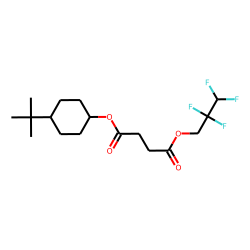 Succinic acid, 2,2,3,3-tetrafluoropropyl trans-4-tert-butylcyclohexyl ester