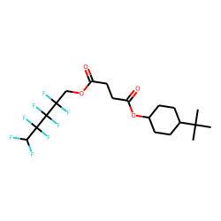 Succinic acid, 2,2,3,3,4,4,5,5-octafluoropentyl trans-4-tert-butylcyclohexyl ester