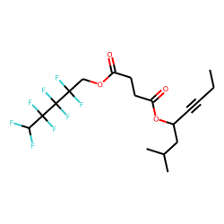 Succinic acid, 2,2,3,3,4,4,5,5-octafluoropentyl 2-methyloct-5-yn-4-yl ester