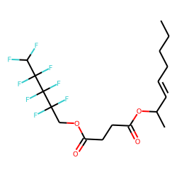 Succinic acid, 2,2,3,3,4,4,5,5-octafluoropentyl oct-3-en-2-yl ester