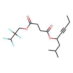 Succinic acid, 2,2,3,3-tetrafluoropropyl 2-methyloct-5-yn-4-yl ester