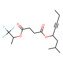 Succinic acid, 1,1,1-trifluoroprop-2-yl 2-methyloct-5-yn-4-yl ester