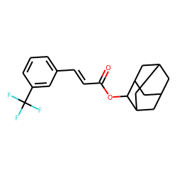 trans-(3-Trifluoromethyl)cinnamic acid, 2-adamantyl ester