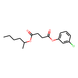 Succinic acid, 3-chlorophenyl 2-hexyl ester