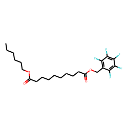 Sebacic acid, hexyl pentafluorobenzyl ester