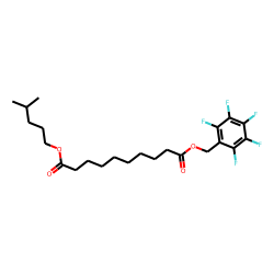 Sebacic acid, isohexyl pentafluorobenzyl ester
